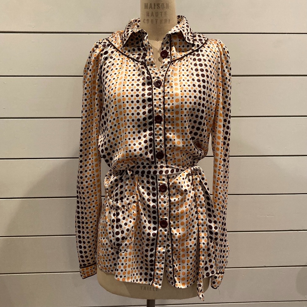Lotus Tunic Blouse with Belt